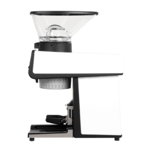 La Marzocco Kaffeemühle in Weiß – moderne Mühle für präzises Mahlen von Kaffeebohnen. Perfekt abgestimmt auf Espressomaschinen und Siebträgermaschinen. Elegantes Design, einfaches Handling und hochwertige Verarbeitung für den Barista-Alltag.