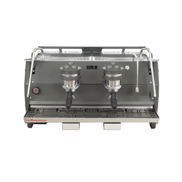 La Marzocco Kaffeemaschine mit Dual-Brühgruppen – leistungsstarkes Modell für den professionellen Einsatz in der Gastronomie. Robuste Verarbeitung, moderne Technologie und intuitive Bedienung für perfekte Kaffee- und Espressozubereitung
