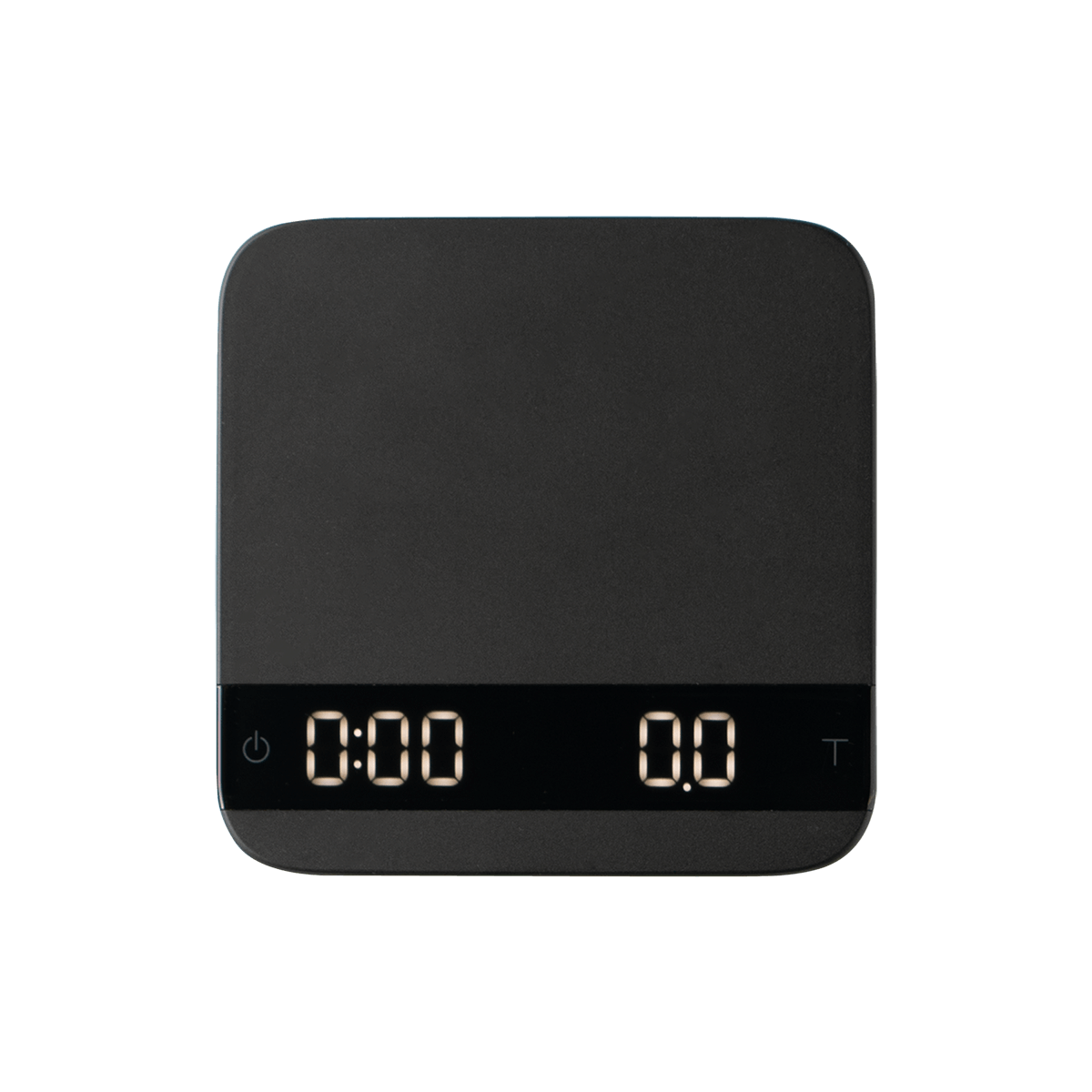 Draufsicht der La Marzocco Home Kaffeewaage – digitale Barista-Waage mit Timer und Gewichtsanzeige. Ideal für präzises Brühen von Espresso an der Espressomaschine oder Kaffeemaschine. Perfektes Zubehör für Zuhause oder die Gastronomie.
